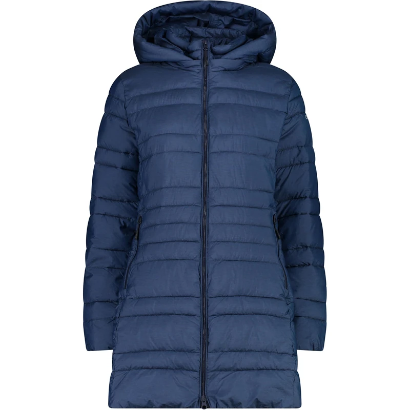 CMP Women's Parka Da Donna in Nylon Con Cappuccio Removibile Removable Hood, Bluestone Mel, 46