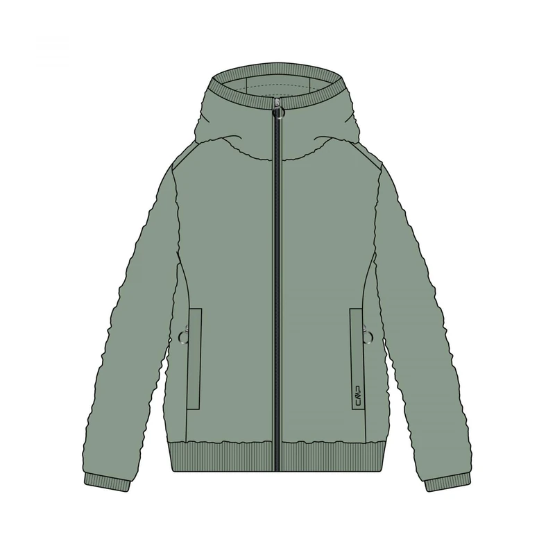 CMP - Women's Teddy Fur Jacket with Fixed Hood, Mineral, 12