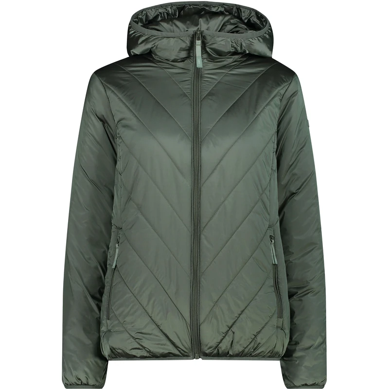 CMP Women's Giacca Da Donna in Nylon Con Cappuccio Fisso Jacket with Fixed Hood, Mineral, 44
