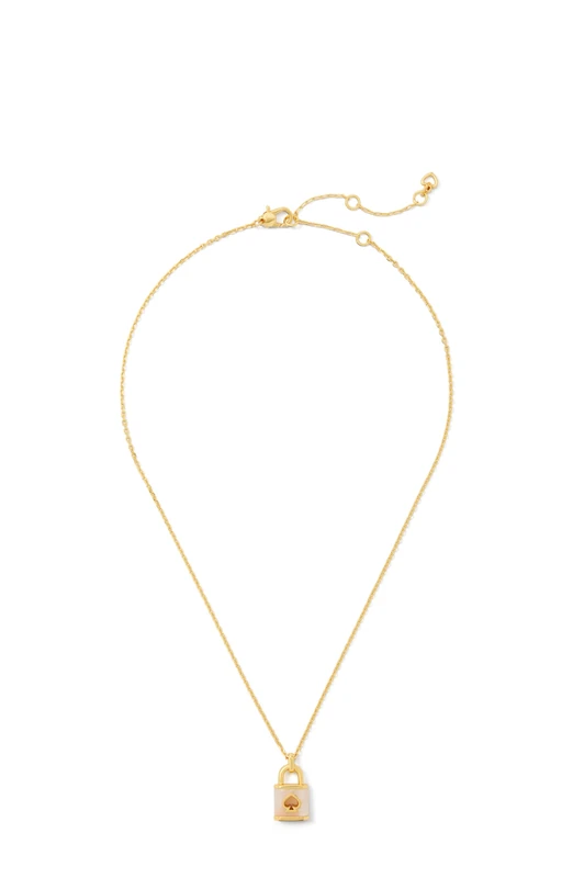 Kate Spade New York mini pendant, White Gold
