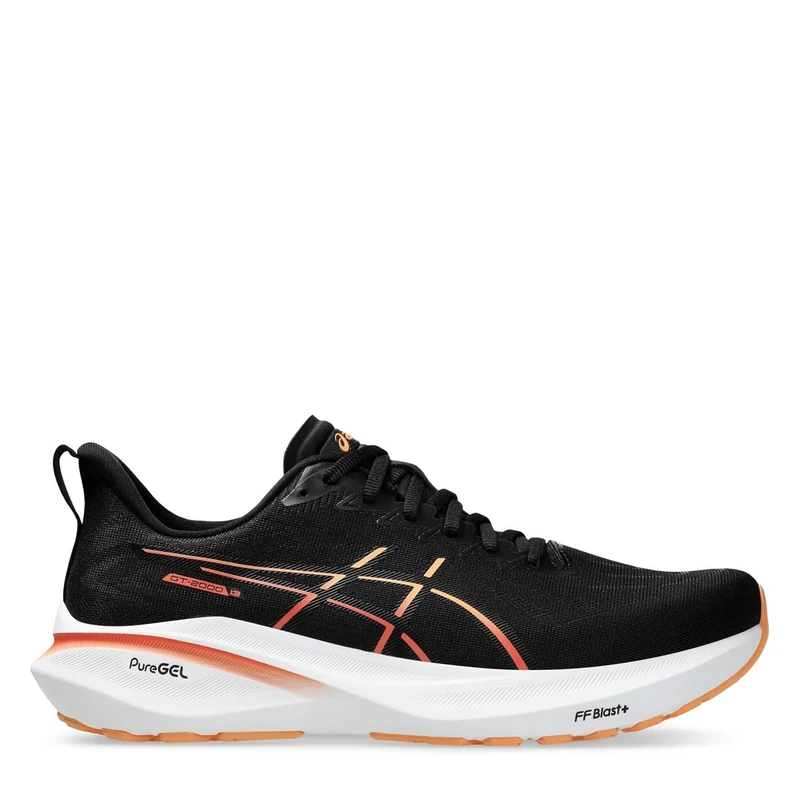 Asics 1011B861-001 GT-2000 13 Men Black/Faded Orange UK 6.5