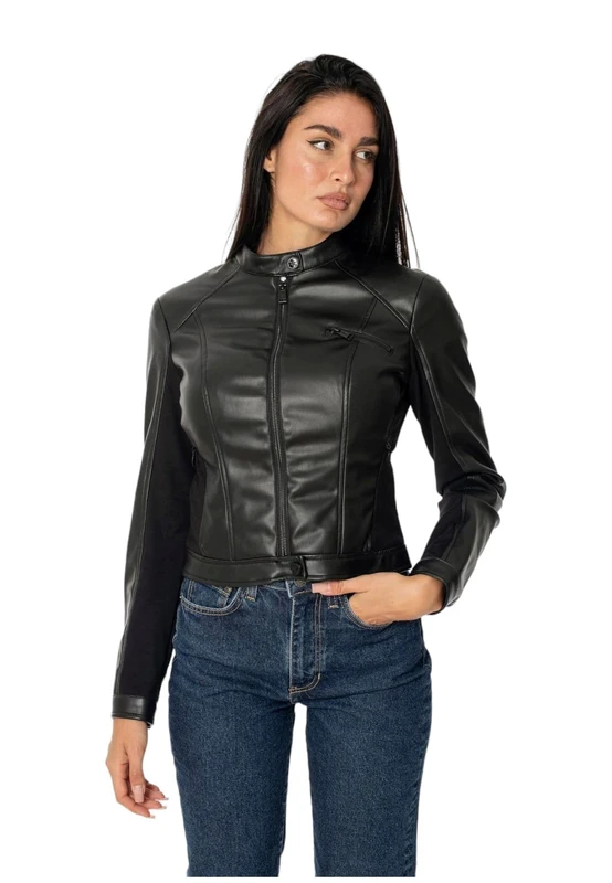 GuessWomen'sNEW FIAMMETTA JACKETOUTERWEARJet Black A996size XS length N