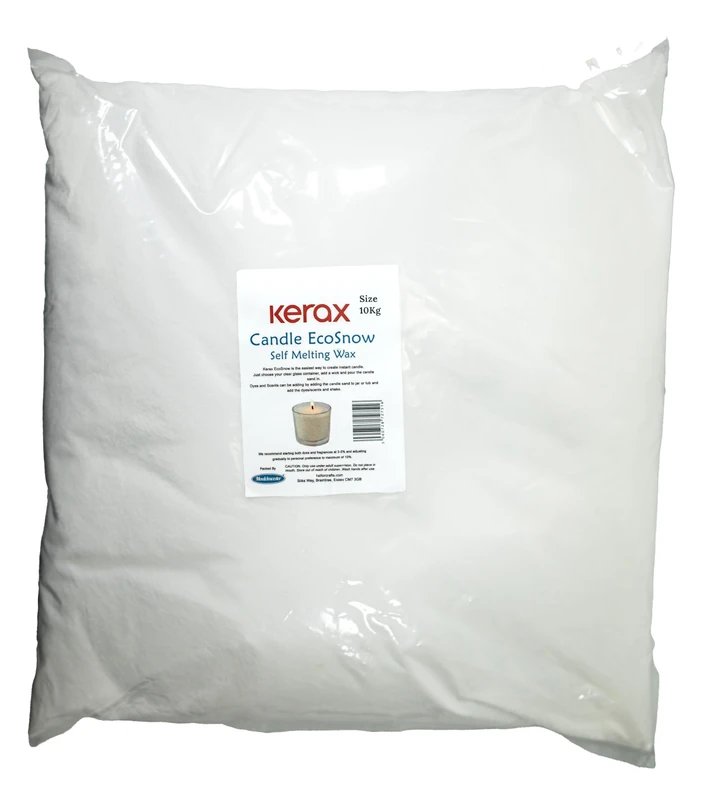 Mouldmaster Kerax Eco Snow Candle Self Melting Wax 10kg, White