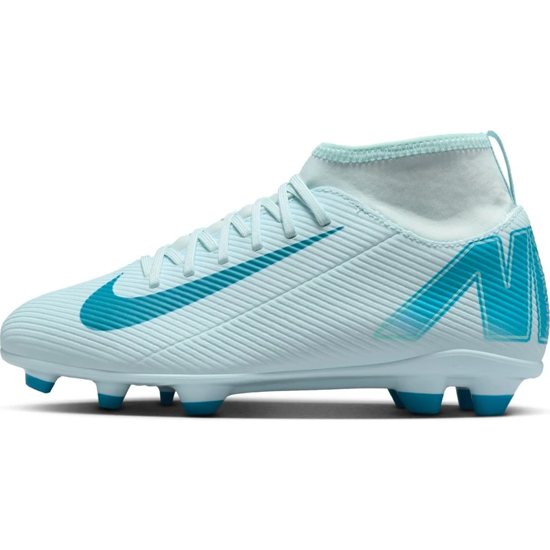 Nike Unisex Kids Superfly 10 Club Fg/Mg Football Shoe, Glacier Blue Black, 13.5 UK - Image 1