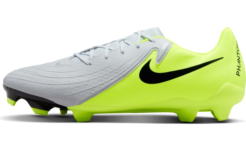 Nike Phantom Gx II Academy Fg/Mg Men's Football Shoe, Metallic Silver/Black/Volt, 10.5