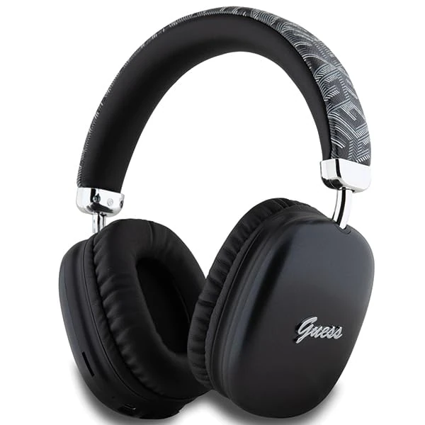 CG MOBILE Guess Gcube Metallic Script Logo Bluetooth Earphones Black