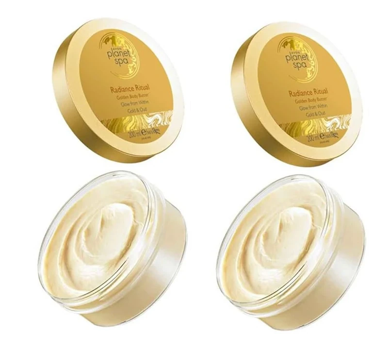 Pack of 2 Planet Spa Radiance Ritual Golden Body Butter with Cocoa and shea butter -2 x 200ml