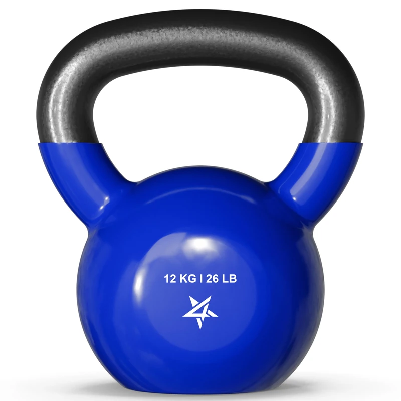Yes4All 4-20kg Kettlebells Vinyl Coated Cast Iron for Dumbbell Weights Exercises, Gym, Fitness, Full Body Workout Equipment Push up, Grip and Strength Training - Image 1