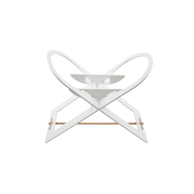 Noukie's Moses Basket Stand Painted Wood White
