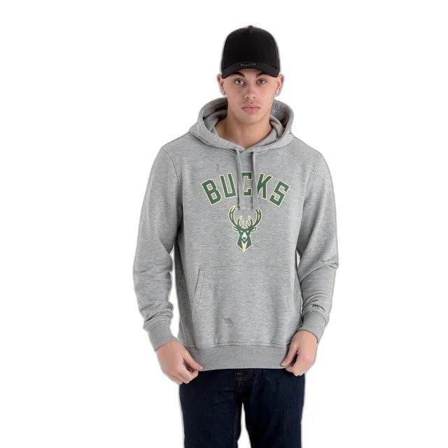 New Era NBA Regular Milwakee Bucks Hoodie XL Grey
