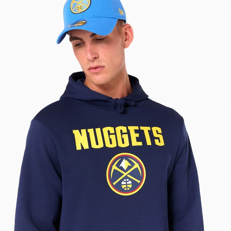 New Era NBA Regular Denver Nuggets Hoodie M Blue