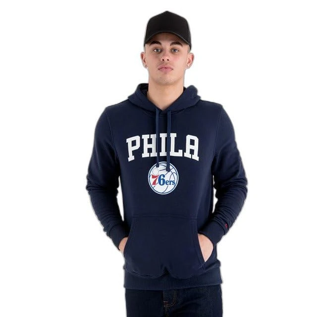 New Era NBA Regular Phi76E Hoodie L Blue