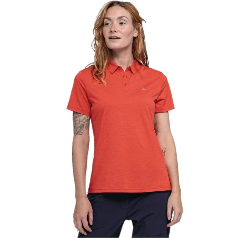 Schöffel Women's Circ Polo Shirt Tauron L, Rosehip, 10 - Image 1