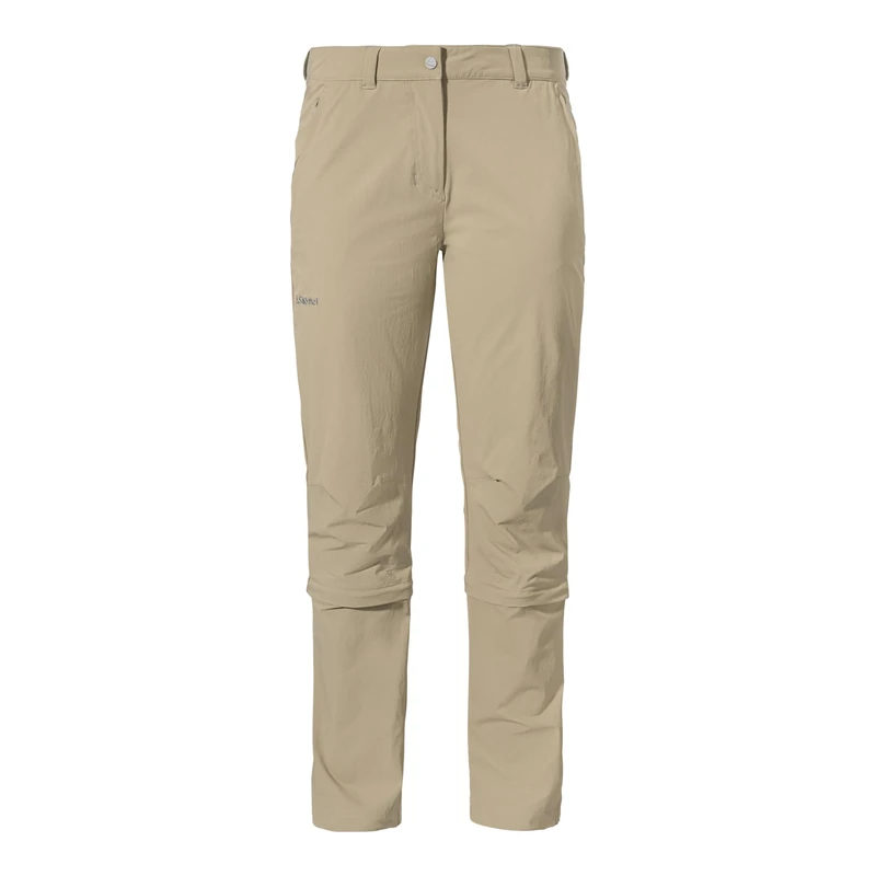 Schöffel Women's Pants Engadin1 Zip Trousers, Brandon Beige, 14
