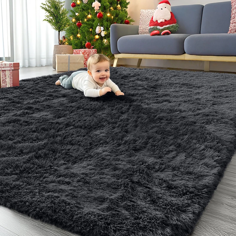 OLANLY Area Rugs for Living Room,Rugs for Bedroom,Machine Washable Soft Fluffy Rugs for Teen Boys Bedroom Nursery Home Decor,Color