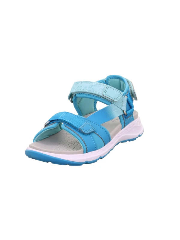 Superfit Girl's Criss Cross Sandal, Turquoise Light Green 8400, 42 EU