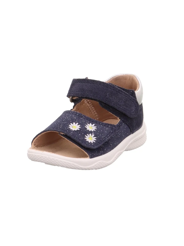 Superfit Girl's Polly Sandale 1-600092, Blue Silver 8010, 2 UK Child