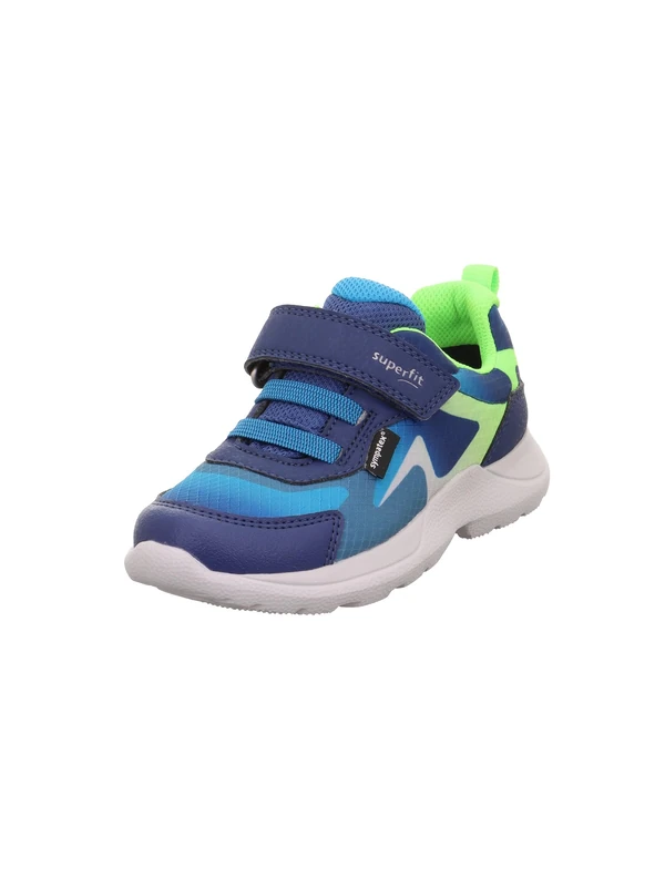 Superfit Boys' Rush Trainers Sympatex 1-000209 Street Shoes, Blue Light Green 8000, 8 UK Child