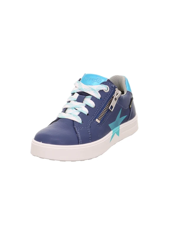 Superfit Girl's Stella Gore-tex Sneaker, Blue Light Green 8010, 1 UK