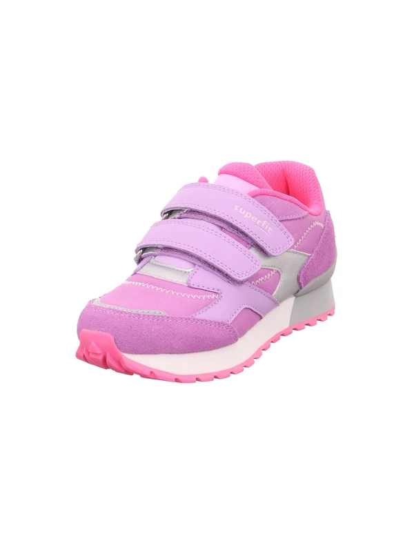 Superfit Girl's Dash Sneaker, Purple Pink 8500, 3 UK