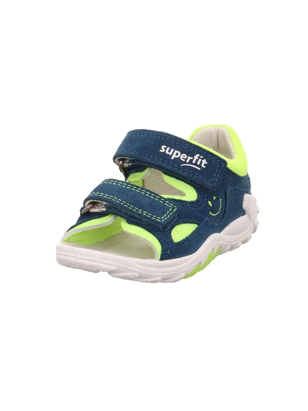 Superfit Boys' Flow Sandals, Blue Yellow 8030, 8.5 UK Child