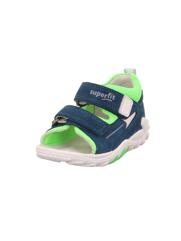 Superfit Boy's Flow Sandal, Blue Light Green 8020, 4.5 UK Child