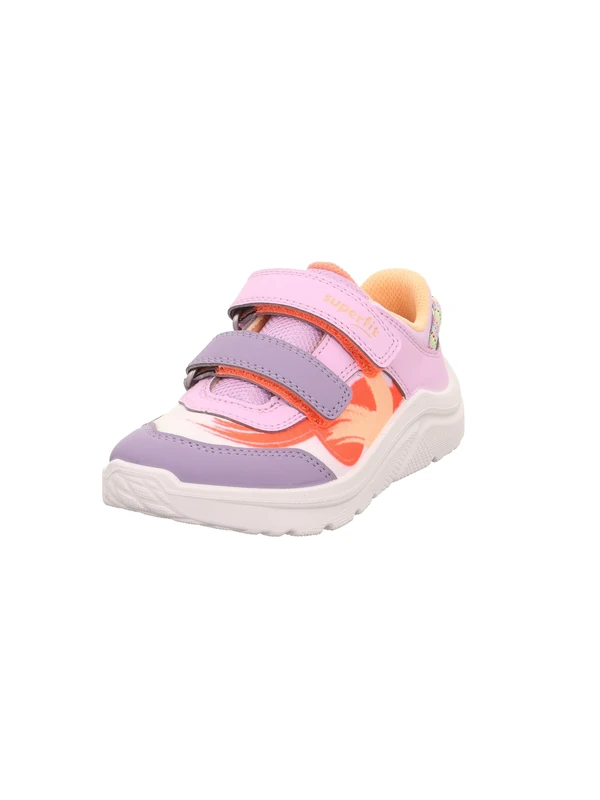 Superfit Girls' Kicks Trainers, Purple Orange 8500, 12 UK Child