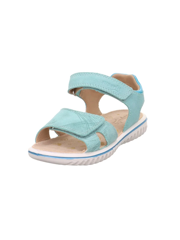Superfit Sparkle 1-009008 Girls' Sandals, Light green, light blue 7500, 25 EU