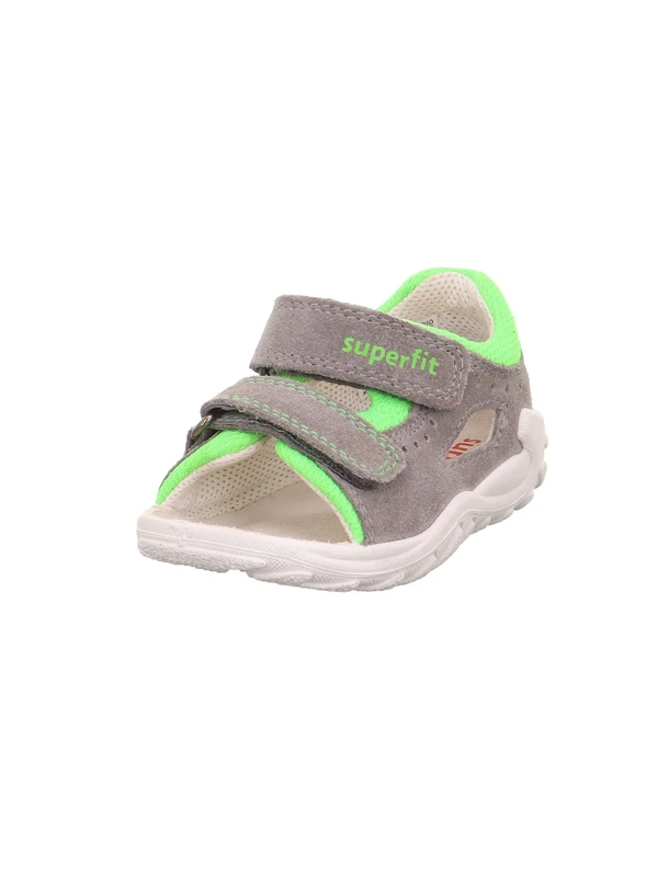 Superfit Boy's Flow Sandal, Grey Light Green 2010, 7 UK Child