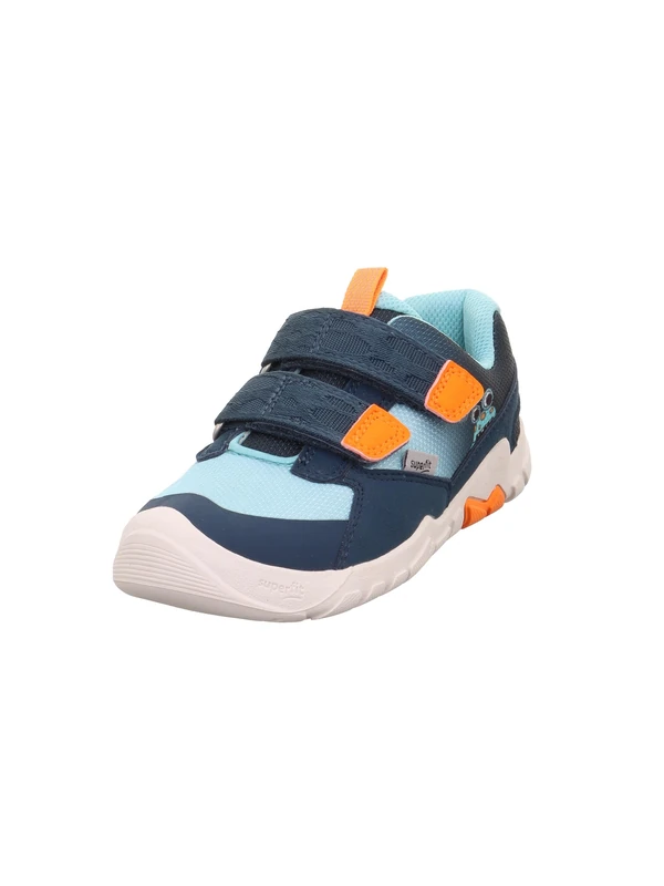 Superfit Boys' Trace Trainers, Blue Light Green 8000, 2.5 UK