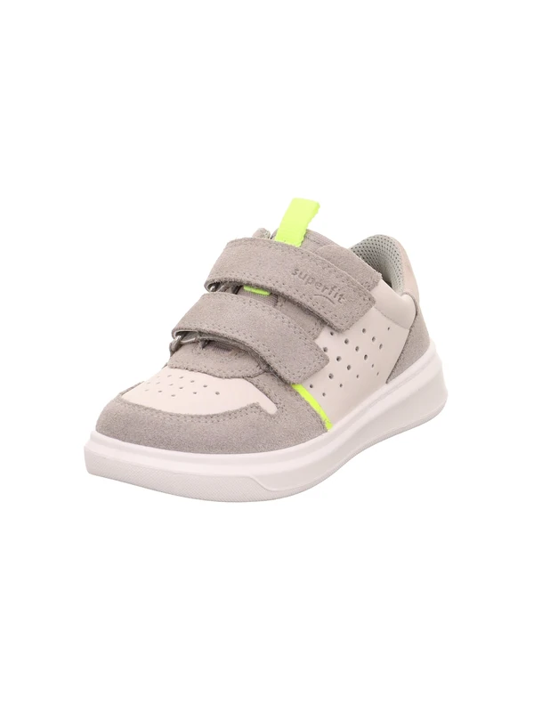 Superfit Boy's Cosmo Sneaker, Light Grey White 2500, 13 UK Child