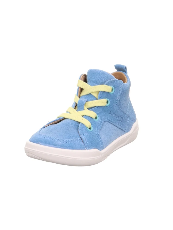 Superfit Boys Superfree First Walking Shoes, Light Blue Yellow 8400, 6 UK Child