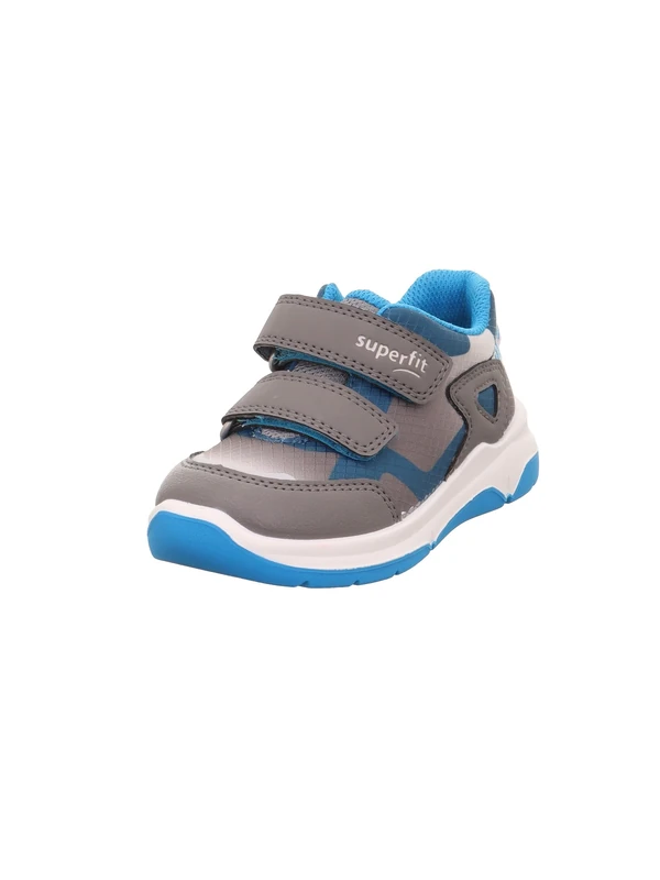 Superfit Boys' Cooper Trainers, Light Grey Turquoise 2500, 11.5 UK Child
