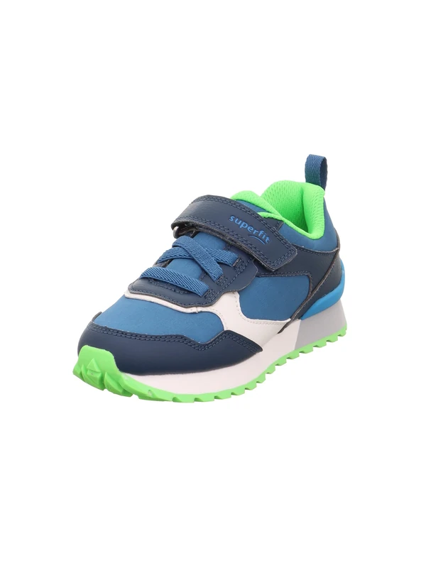 Superfit Boys' Dash Trainers, Blue Light Green 8000, 9.5 UK Child