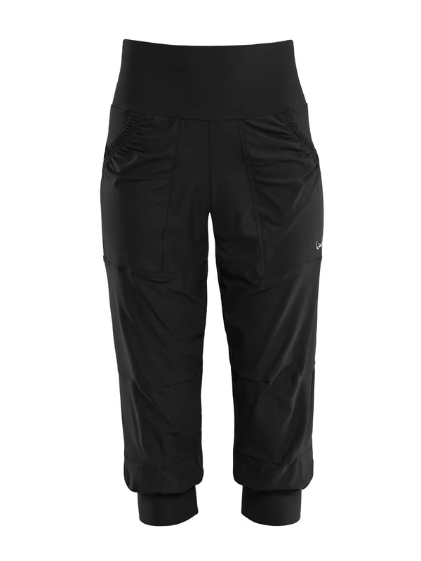 WINSHAPE Women's Functional Comfort ¾ Leisure Trousers Lei201c Casual Pants, Black, S
