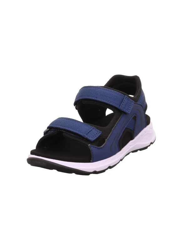 Superfit Criss Cross Sandals 1-000587 Boys, Blue Black 8000, 10.5 UK