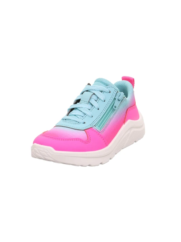 Superfit Girls' Kicks Trainers, Pink Light Green 5500, 3 UK