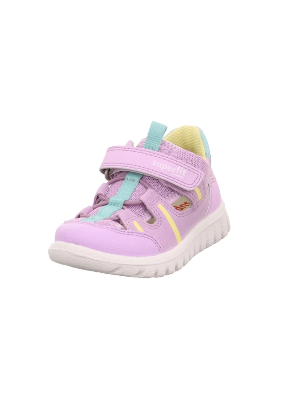 Superfit Girls' Sport7 Mini Trainers, Purple Yellow 8500, 5 UK Child - Image 1