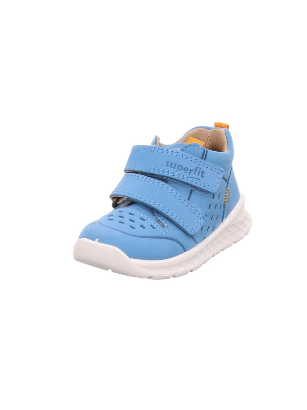 Superfit Boys' Breeze First Walking Shoes, Light Blue Orange 8400, 11.5 UK Child