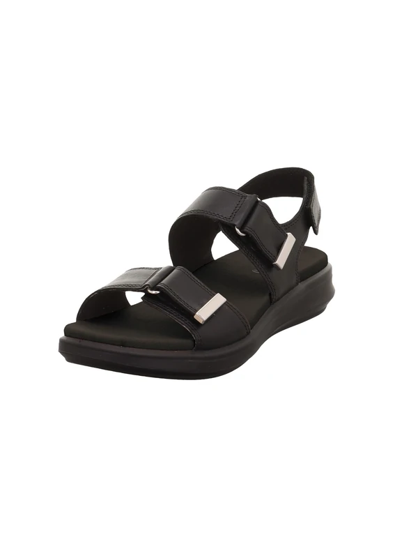Legero Women's Ella Sandal, Metallic Black 0100, 7.5 UK