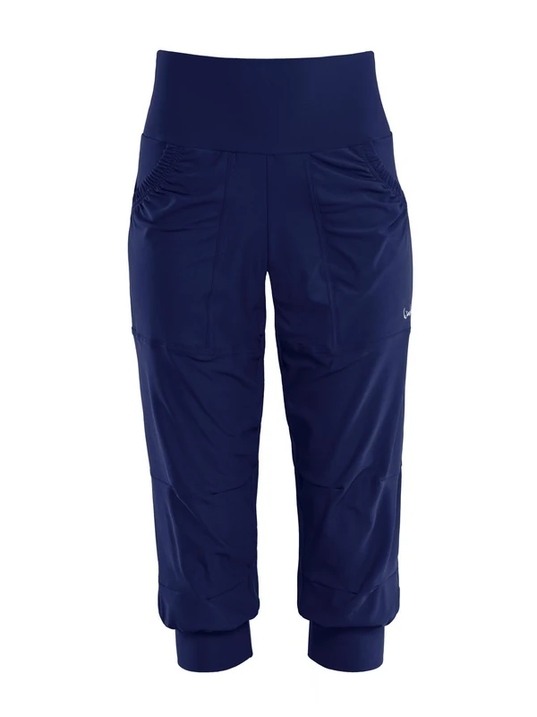 WINSHAPE Women's Functional Comfort ¾ Leisure Trousers Lei201c Casual Pants, Dark Blue, L