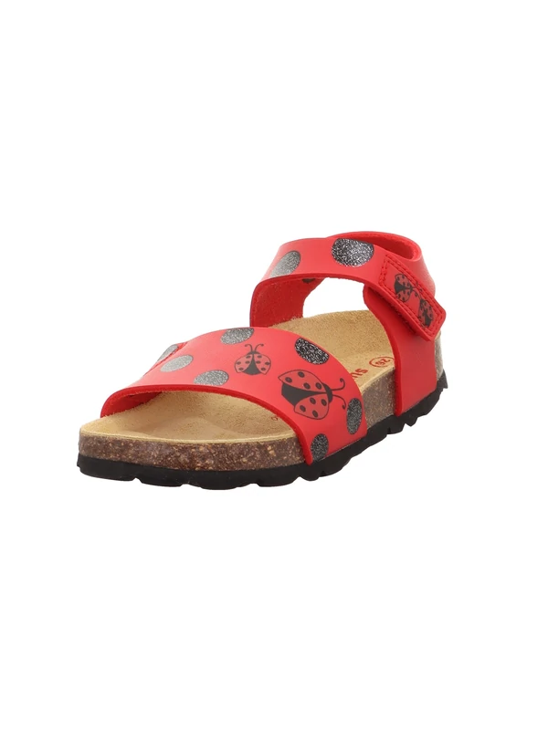 Superfit 1-000115 Girls' Footbed Slippers, Red Black 5010, 34 EU