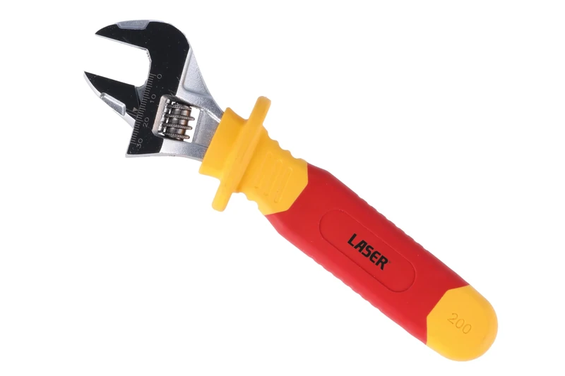 Laser 8890 VDE Insulated Adjustable Wrench 200mm