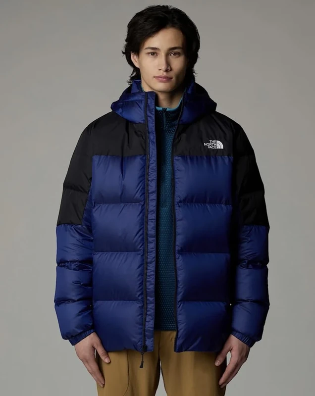 The North Face Men's Diablo Down Hoodie Jacket, Tnf Blue Black Heather, M