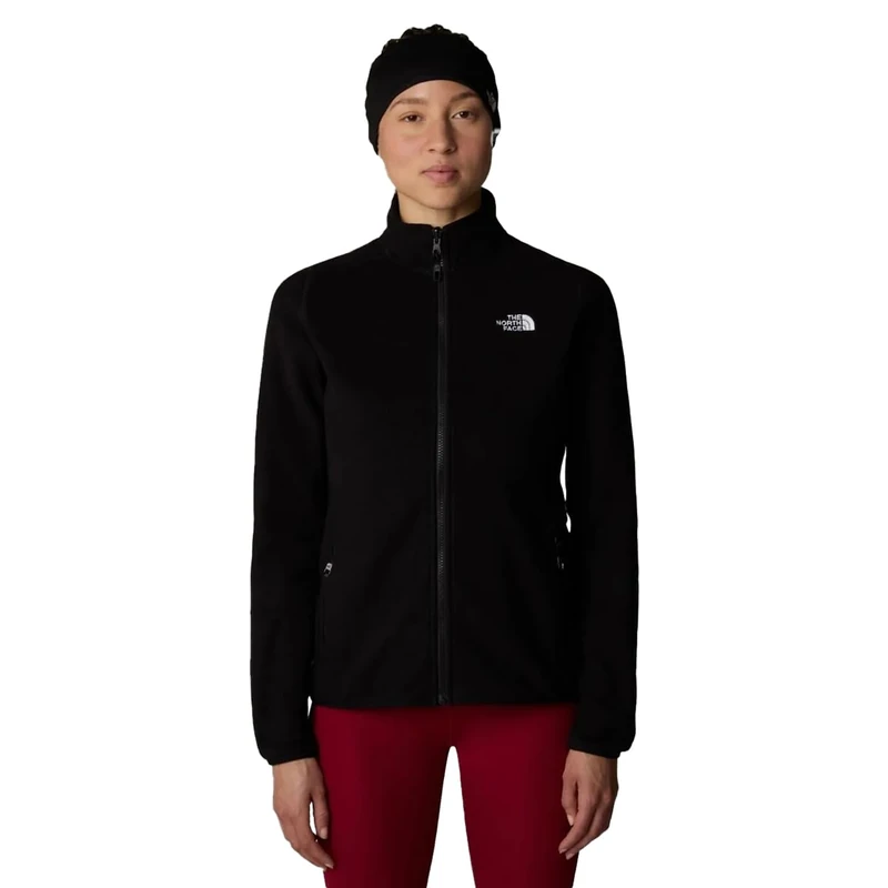 The North Face Women's 100 Glacier Fz Fleece Jacket, Tnf Black/Npf, XL