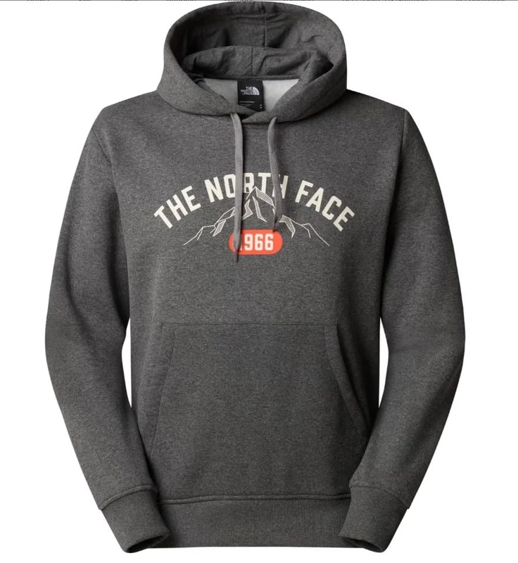 The North Face Men's Varsity Graphic Hooded Sweatshirt, Tnf Medium Grey Heather, XXL
