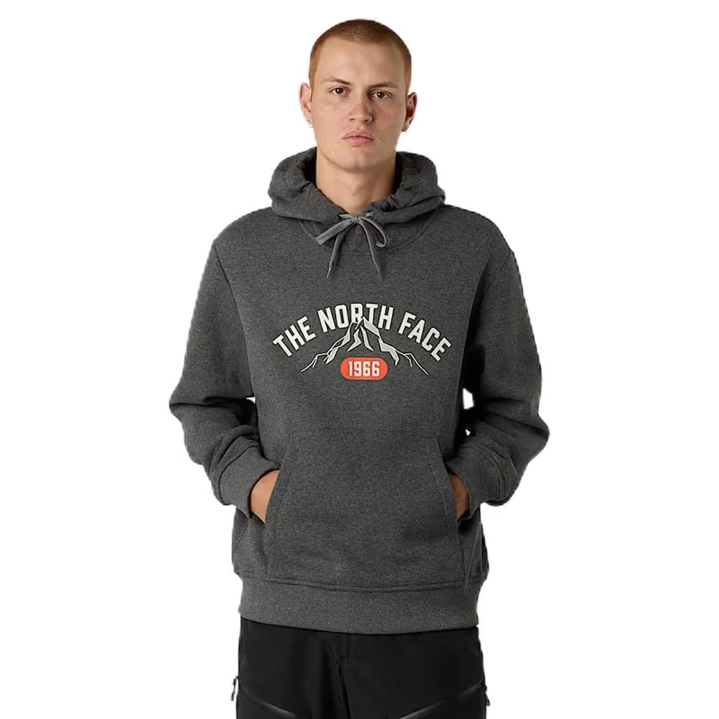 The North Face Men's Varsity Graphic Hooded Sweatshirt, Tnf Medium Grey Heather, XL