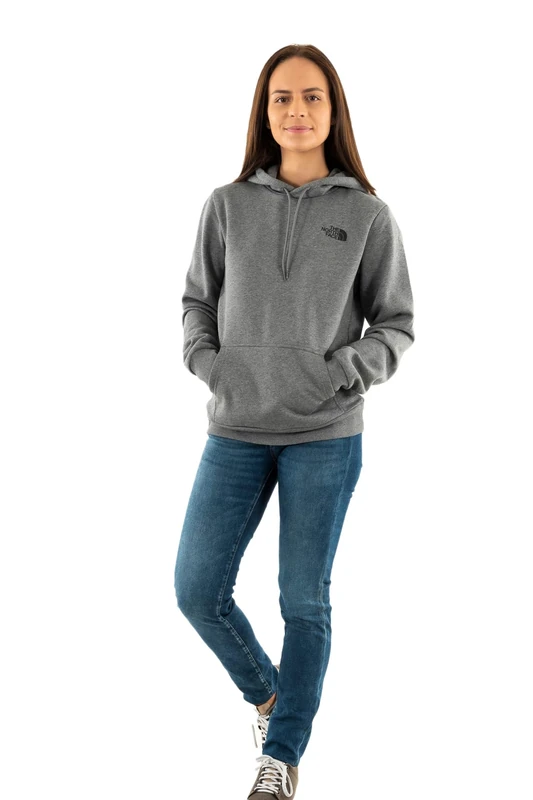 The North Face Women's Simple Dome Hooded Sweatshirt, Tnf Medium Grey Heather, XS