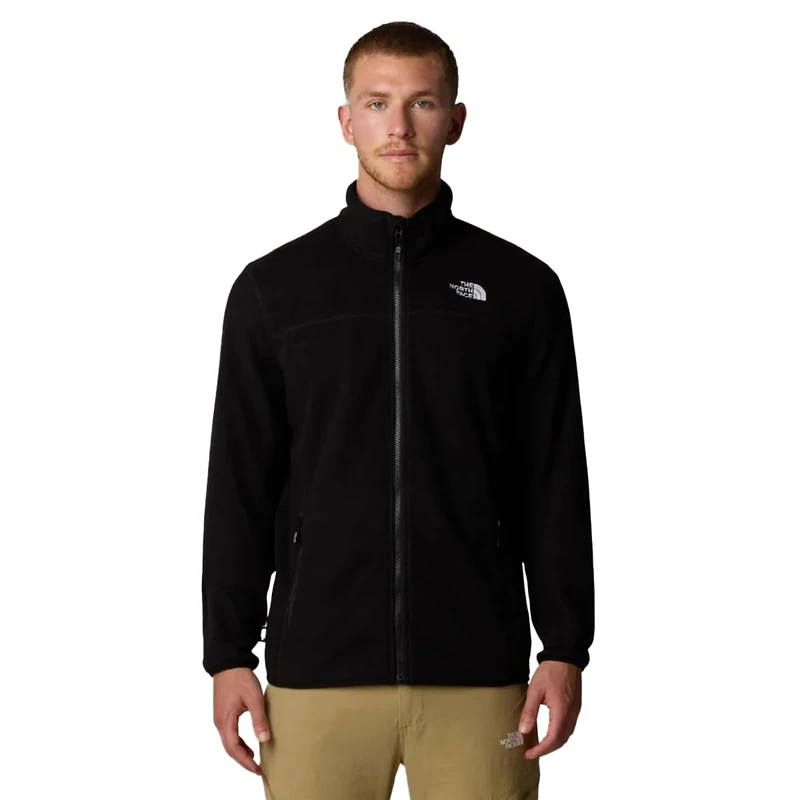 The North Face Men's 100 Glacier Full Zip Fleece Jacket, Tnf Black/Npf, L
