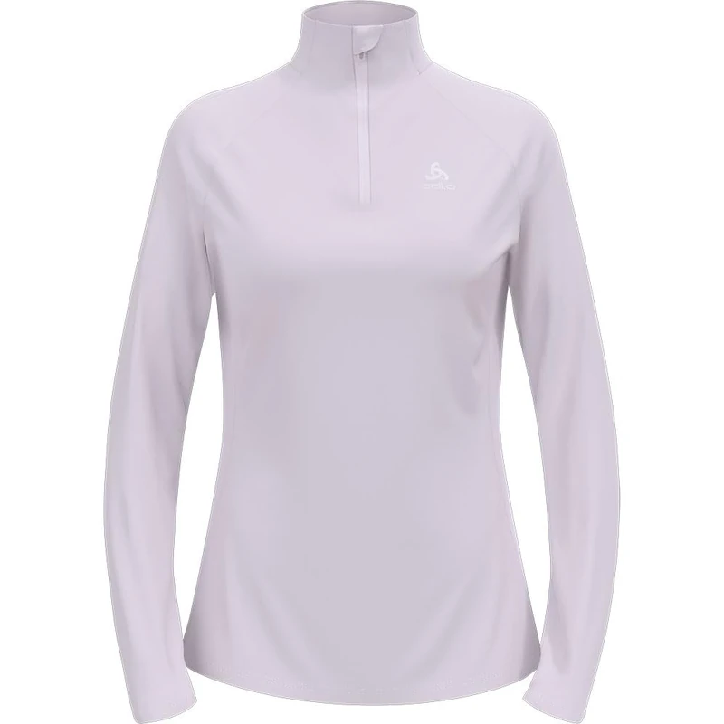 Odlo Women's Laufshirt Damen Langarm Essential Ceramiwarm Sport Oberteil I Midlayer I Fitness Shirt Fleece Jacket, Misty Lilac, L